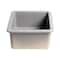 Alfi Brand Gray Matte Square 18" x 18" Undermount / Drop In Fireclay Prep Sink ABF1818S-GM - alternate 7